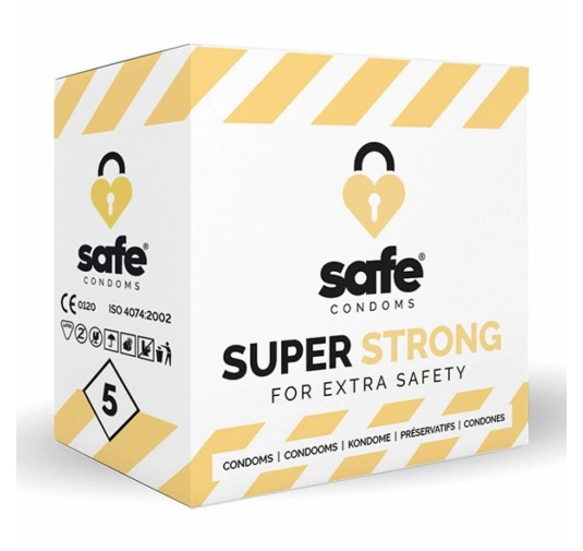 Prezerwatywy wzmocnione - Safe Super Strong 5 szt